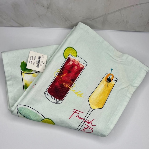 Anthropologie Drinks A-Z Dish Towel - Picture 4 of 5